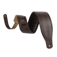 M26PD-DBR-XL Amped Leather Series Ремень для гитары, кожаный, коричневый, Levy's
