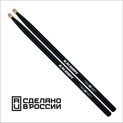 7KLHBBK5B Black 5B Барабанные палочки, граб, флуоресцентные, Kaledin Drumsticks
