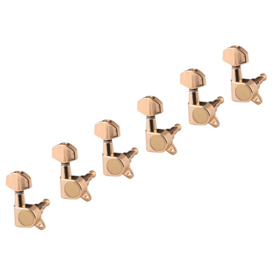 J-02-GD-6-in-line Колки для гитары 6л, золото, Metallor