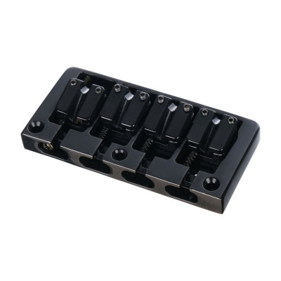 BB-004-BK Бридж (струнодержатель) для бас-гитары, черный, Metallor