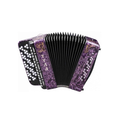 BN-46-PR Баян ученический "Тула" 77/46х37-II, фиолетовый, Тульская Гармонь