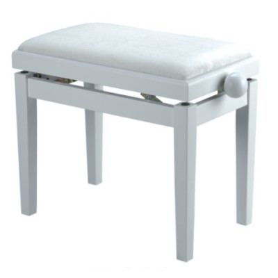 HY-PJ018A-GLOSS-WHITE Банкетка, белый/белый, кожа. Rin