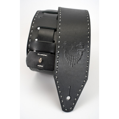 GS7103-BK Ремень для гитары, кожаный, черный, Root Note