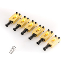 MX0884GD-6 Седло для электрогитары, золото, 6шт, Musiclily