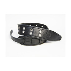 FL7000001CU Leather Custom Ремень для гитары, кожаный, черный, Fidel