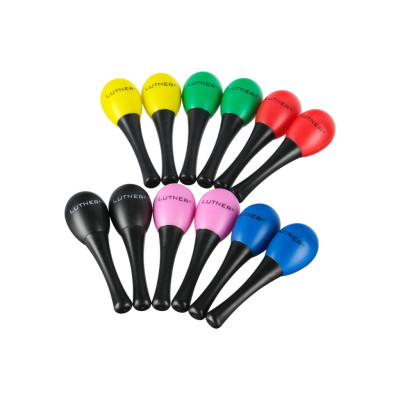 M22 Пластиковые маракасы на ручке, диаметр 3,9cм, длина 13см. Fleet