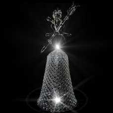 GH-M014 Колокольчик хрустальный «Царевна-лягушка», средний, Гусь Хрустальный