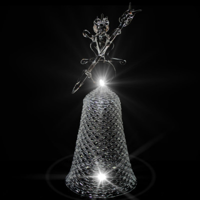 GH-M014 Колокольчик хрустальный «Царевна-лягушка», средний, Гусь Хрустальный