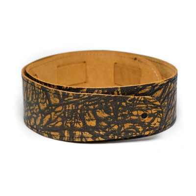 MB6061-120-2 Ремень для гитары, кожаный, солнечный тигина, Mamba straps