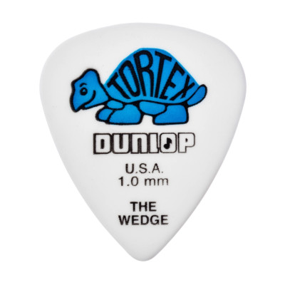 424P1.0 Tortex Wedge Медиаторы 12шт, толщина 1,00мм, Dunlop