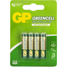 GP24G-2CR4 GreenCell Элемент питания ААА, солевой, 4 шт, GP