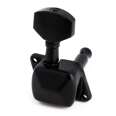 MH-15-BK-3+3 Колки для гитары 3+3, черные, Metallor