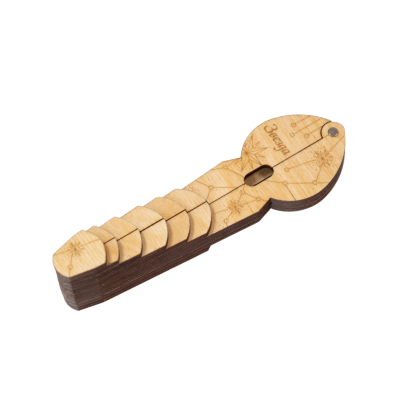 HV3 Чехол деревянный для варгана Звезда, Мастерская Глазырина