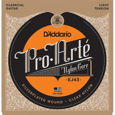 EJ43 PRO ARTE Струны для классической гитары нейлоновые Light D`Addario