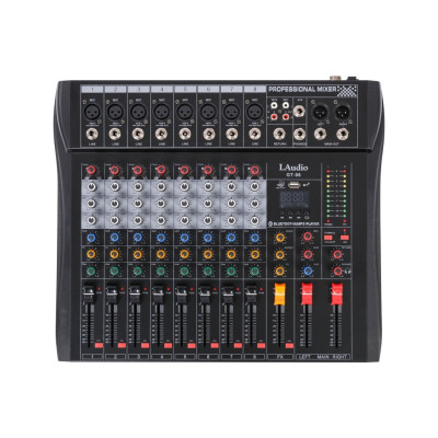 GT-08 Микшерный пульт, 8 каналов, серия PRO, LAudio