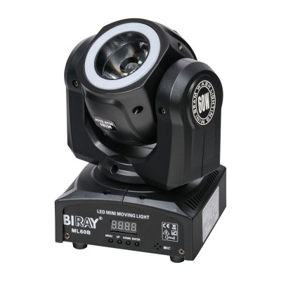 ML60B Моторизированная световая "голова", 60+10х0,2Вт, Bi Ray