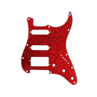 DPP-ST-RDS-HSS Защитная накладка электрогитары Stratocaster, HSS, красная, D'Andrea