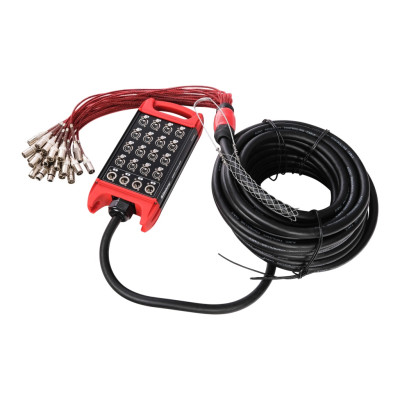 BCB403-20m Сценическая коммутационная коробка 16хXLR входов + 4хXLR выхода, 20м, Soundking
