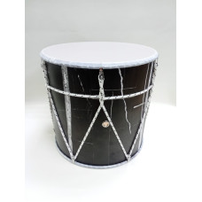 MZ-B10bmk Барабан кавказский 10", цвет черный мрамор, с чехлом, MEZZO