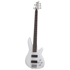 Schecter C-5 DELUXE SWHT Гитара бас, 5 струн, цвет Satin White