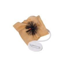 GEWA протирка для саксофона тенор, с ёршиком, на шнурке, материал натуральная кожа