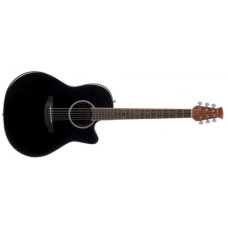 Applause AB24II-5S Balladeer Cutaway Black Satin электроакустическая гитара, цвет черный, производство Китай