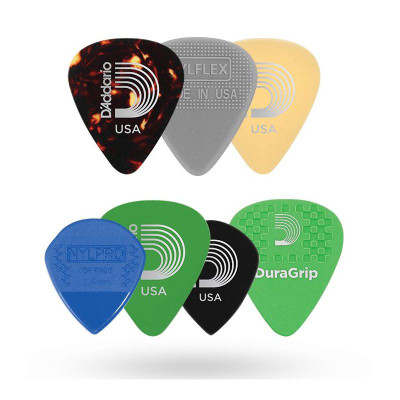 1XVP4-5 Variety Pack Медиаторы, средней толщины, 7 шт, D'Addario