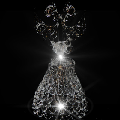 GH-L015 Колокольчик хрустальный «Герб», малый, Гусь Хрустальный