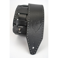 GS7103-BK Ремень для гитары, кожаный, черный, Root Note