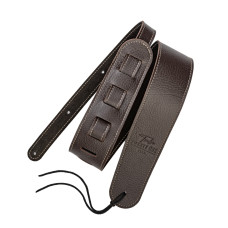 1221-70-2-BRN Ремень для гитары, кожаный, коричневый, 1221