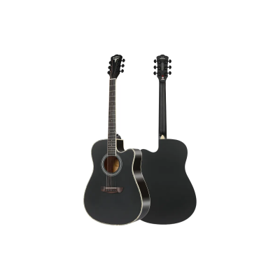 BULLFIGHTER D-4112 BK акустическая гитара, цвет черный, чехол в комплекте