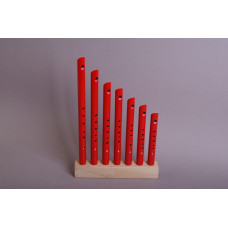 MS-DU-SV-02 Комплект свирелей (7 тональностей: C,D,E,F,G,A,H) с подставкой, Мастерская Сереброва