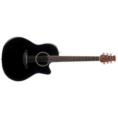 Applause AB24II-5S Balladeer Cutaway Black Satin электроакустическая гитара, цвет черный, производство Китай