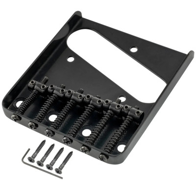 MX1841BK Бридж для электрогитары Tele, черный, Musiclily