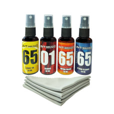 oil_cl_pol_sc_4n_50 Комплект для ухода за гитарой: лимонное масло, 2 очистителя, полироль, OVTSound