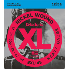 EXL145 XL NICKEL WOUND Струны для электрогитары Heavy 12-54 D`Addario EXL145 XL NICKEL WOUND Струны для электрогитары Heavy 12-54 D`Addario