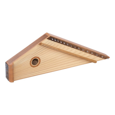 GU-11.33.15.56900 Гусли Звончатые крыловидные АЛЬТ 15 струн, тв. породы, макс., светлые, Гусельник