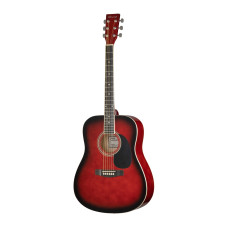 F630-RDS Акустическая гитара, красный санберст, Caraya