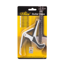 A007C/WH Каподастр для классической гитары, белый, Alice