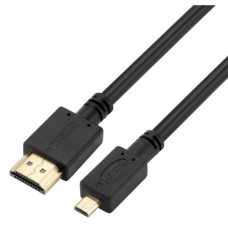 00-00032060 Кабель HDMI (m)-microHDMI (m) 1м ПВХ ver.2.0 черный, GoPower