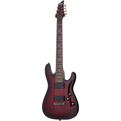 Schecter Demon-7 Гитара электрическая малиновая