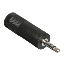 00-00032069 Переходник Jack 3.5мм(m)-Jack 6.3мм(f) черный, GoPower