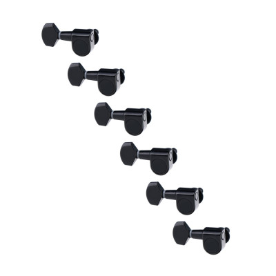 J-807-6R-BK Колки для гитары 6п, черные, Paxphil