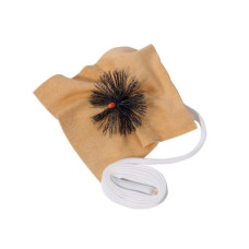 GEWA протирка для саксофона тенор, с ёршиком, на шнурке, материал натуральная кожа