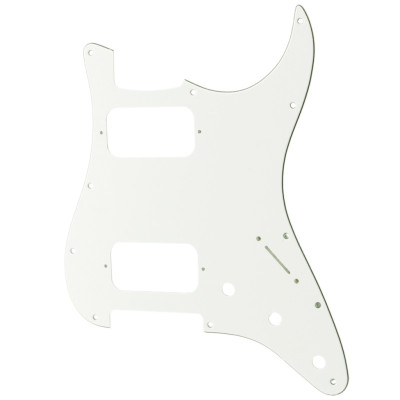 MX2248WH Пикгард для электрогитары Fender Stratocaster HH, 3 слоя, белая, Musiclily