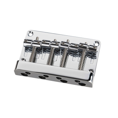 BB012-CR Бридж (струнодержатель) для бас-гитары, хром, Paxphil