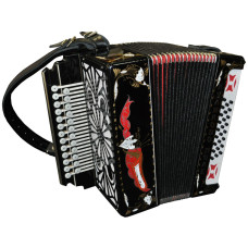 G-3-BK Гармонь "Куликово поле", 25х25–III, черная, Тульская Гармонь