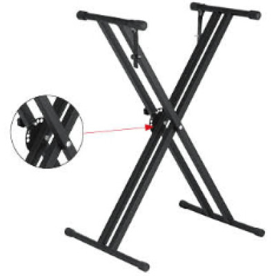 FM-802 Стойка для клавишных инструментов, Х-образная, двойная, Flanger