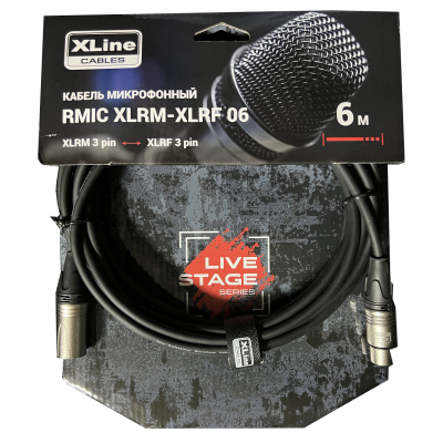 XLINE Cables RMIC XLRM-XLRF 06 Кабель микрофонный
