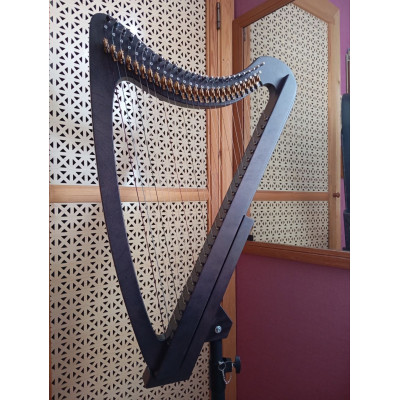 HLE3301Glenn Электроарфа леверсная, 33 струны, чехол, Мастерская Прохора Лапина